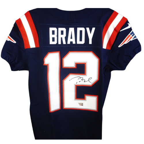Signed New England Patriots Football Jersey | #12 Tom Brady