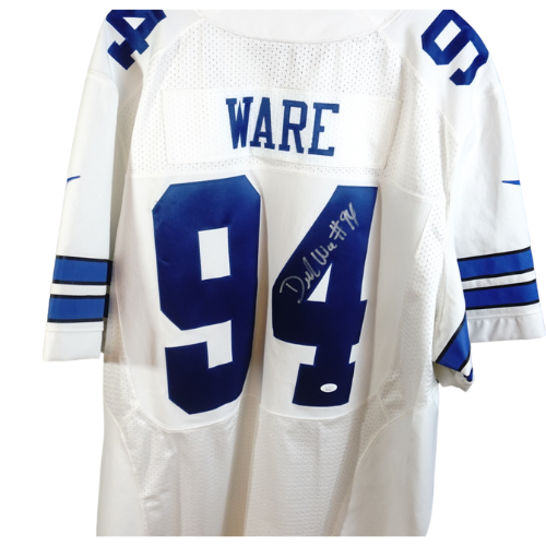 Signed Dallas Cowboys White Nike Football Jersey | #94 DeMarcus Ware