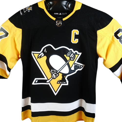 Camiseta de hockey de los Pittsburg Penguins firmada por Sidney Crosby, n.° 87