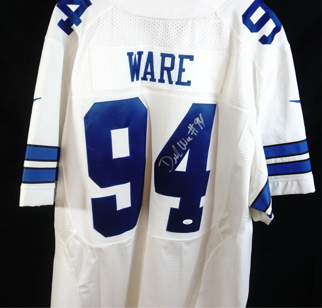 Signed Dallas Cowboys White Nike Football Jersey | #94 DeMarcus Ware