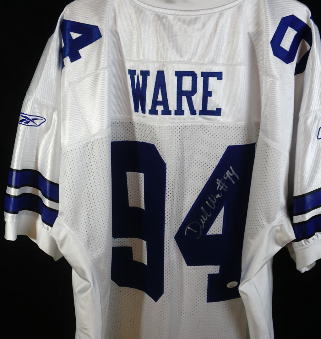 Signed Dallas Cowboys White Reebok Football Jersey | #94 DeMarcus Ware