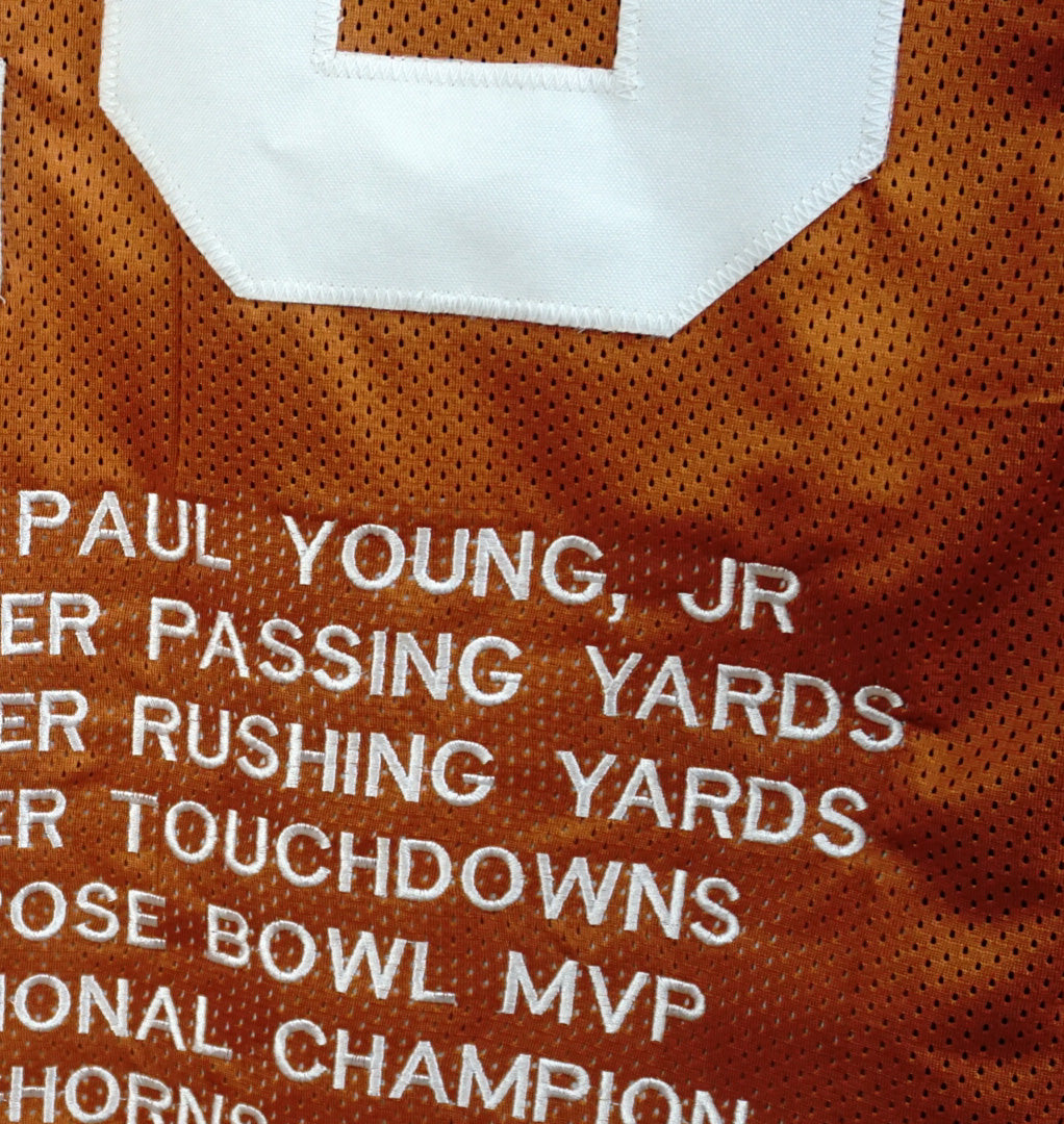 Signed Texas Longhorns College Football Jersey | #10 Vince Young