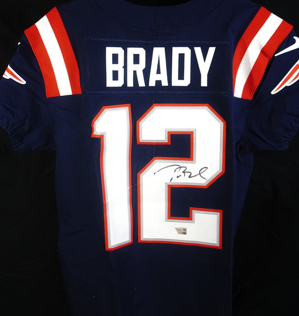 Signed New England Patriots Football Jersey | #12 Tom Brady