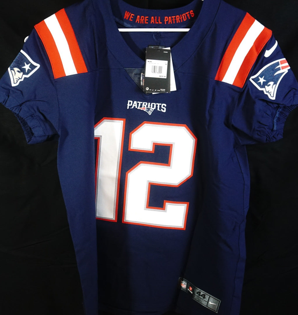 Signed New England Patriots Football Jersey | #12 Tom Brady