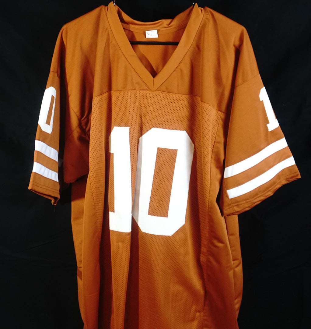 Signed Texas Longhorns  College Football Jersey | #10 Vince Young