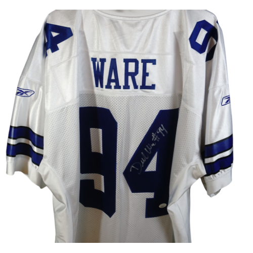 Signed Dallas Cowboys White Reebok Football Jersey | #94 DeMarcus Ware